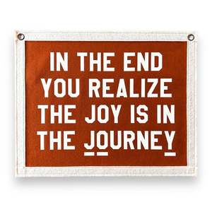 Joy in the journey Banner | Felt Pennant Flag Banner | Vintage style Banner | Wa&hellip;