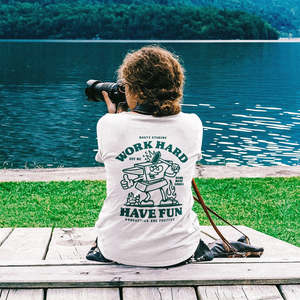 Apparel Clothing: Work Hard, Have Fun T-Shirt | Productive and Positive | Unisex Tee