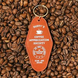 Accessories: Coffee Appreciation Society Motel Keychain | Rise & Grind