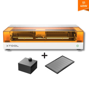xTool S1 40W Enclosed Diode Laser Engraver and Cutter Bundle