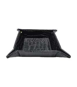 Jewellery Boxes: Jewellery Tray S Black Croco