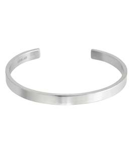 Jewellery For Him: Cary Bangle Matt Steel