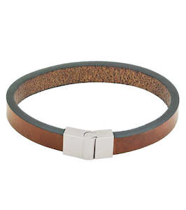 Lewis Leather Bracelet Brown