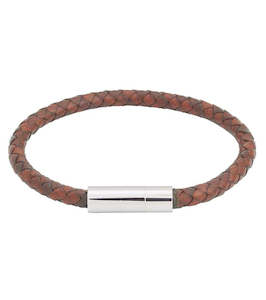 Bracelets: Franky Leather Bracelet Brown