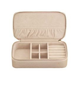 Jewellery Boxes: Jewellery Travel Case Light Clay Gold