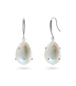 Pearls: Angeleno Earrings Rivet Steel