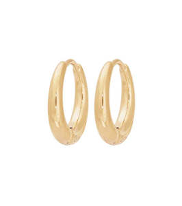 Personalised: Charm Hoops Gold