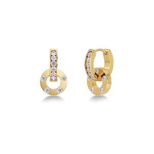 Delicate Hoops: Ida Orbit Earrings Gold