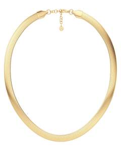 Herringbone Necklace L Gold