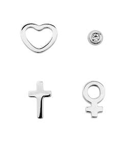 Styling Earring Stacks: One Studs Steel