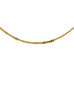 Square Link Necklace 45 Gold