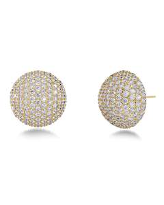 Trends Jewellery Nz: Bead Sparkle Studs Gold