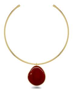 Chunky Jewellery: Agatha Necklace Maxi Red Gold