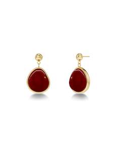 Edblad 2024 Spring Jewellery Collection: Agatha Earrings S Red Gold