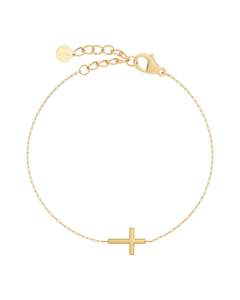 Bracelets: Spirit Cross Bracelet Gold