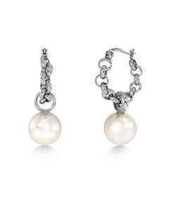 Earrings: Lexie Hoops Steel