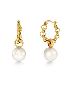 Earrings: Lexie Hoops Gold