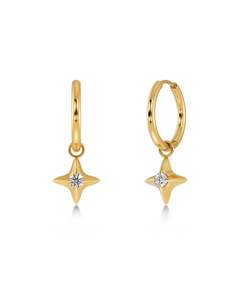 Earrings: Stellar Hoops Gold
