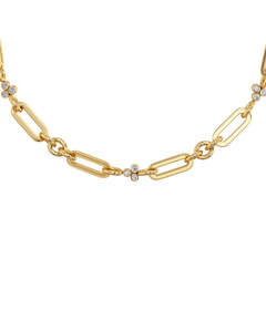 Barre Necklace Multi Gold