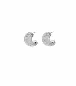 Hoop Earrings Nz: Amarillo Creoles S Rhodium
