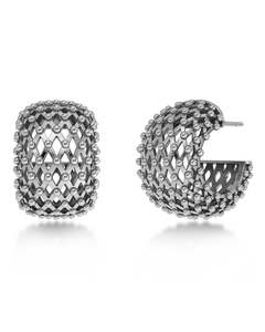 Hoop Earrings Nz: Viva Hoops L Steel