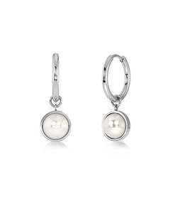 Pearls: Gabrielle Hoops S Steel