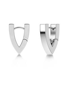 Earrings: Valley Hoops L Steel