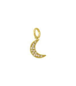 Charms: Charm Moon Sparkle Gold
