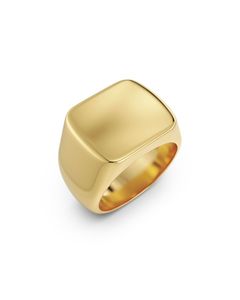 Jewellery For Him: Ellis Signet Ring Gold