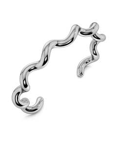 Bracelets: Spiral Bangle Silver