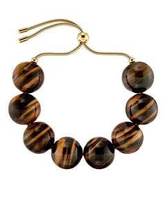 Aura Bracelet Maxi Tiger Eye Gold