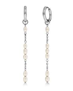 Breeze Hoops L Silver