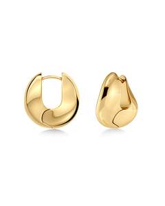 Earrings: Azura Hoops L Gold