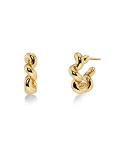 Hoop Earrings Nz: Spiral Hoops S Gold