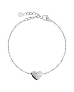 Bracelets: PURE HEART BRACELET STEEL