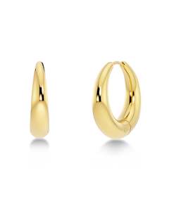 Earrings: Furo Hoop Earrings L Gold