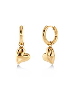 Earrings: Amorina Hoops Gold