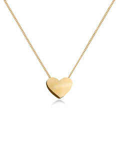 Necklaces: PURE HEART NECKLACE GOLD
