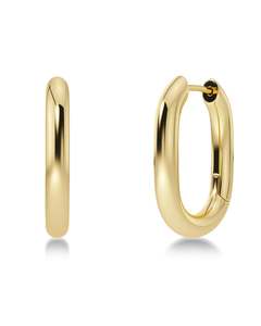 Earrings: Modernist Gold Hoop Earrings – Large