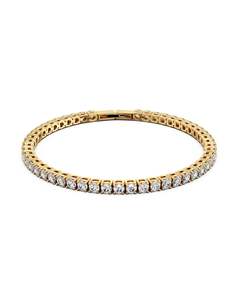 Earrings: Tennis Gold Bracelet