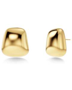 Earrings: Mira Gold Stud Earrings – Large