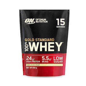 Whey Protein: Optimum Nutrition Gold Standard Whey - Vanilla Ice Cream (450g)