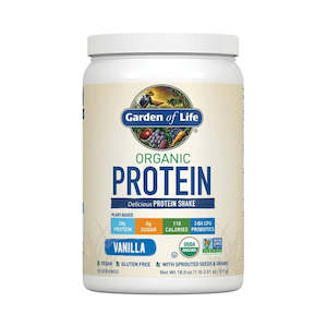 Garden of Life Organic Protein Shake Powder Vanilla Flavor
