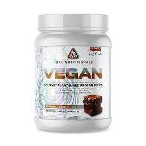 Plant Protein: Core Nutritionals Vegan Gourmet Protein Blend - Chocolate Brownie Batter (2LB)