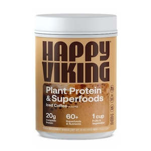 Plant Protein: Happy Viking Plant Protein & Superfoods by Venus Williams - Iced Coffee (1.5LB)