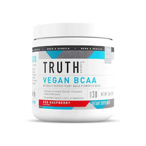 Bcaa: Truth Sports Vegan BCAA Powder- Red Raspberry (210g)