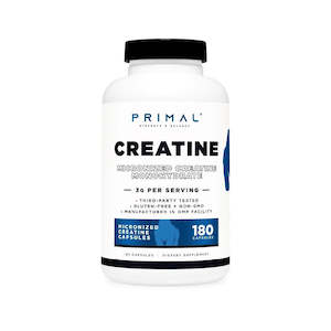 Primal Creatine Monohydrate - Unflavored (180 Caps)