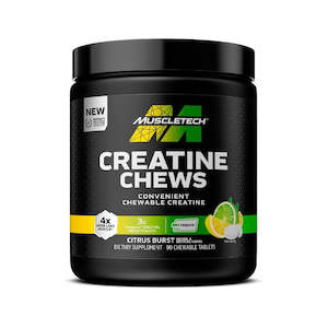 MuscleTech Creatine Chews - Citrus Burst (90 Chewable Tablets)