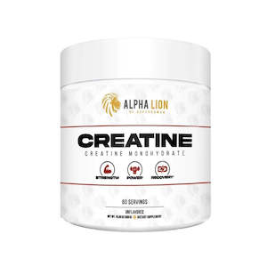 Alpha Lion Creatine Monohydrate Powder - Unflavored (300g)