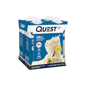 Protein Drinks: Quest Nutrition Protein Shake - Vanilla (4 Pack)